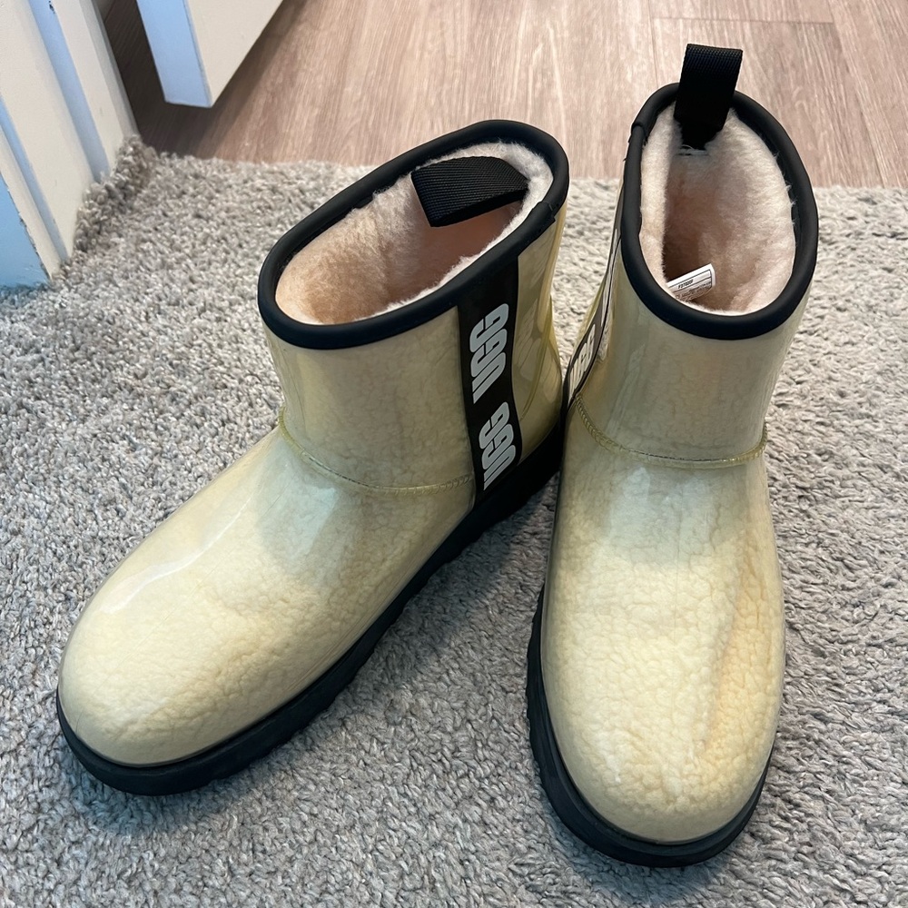 UGG Yellow and Black Weather-Resistant Boots